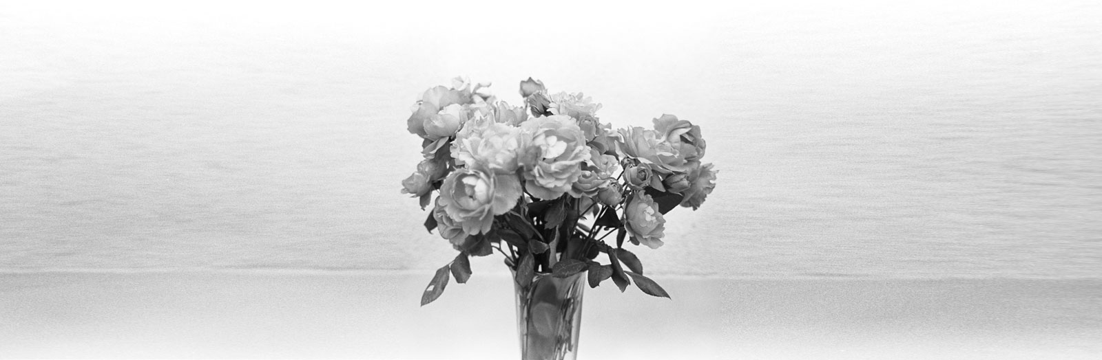 A close-up of a bright, elegant wedding flowers bouquet.